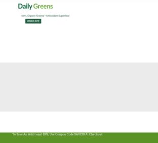Daily Greens | 100% Organic Greens, Antioxidant Superfood
