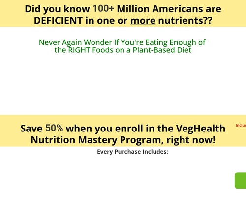 Become An Expert In Vegan & Vegetarian Nutrition Today!