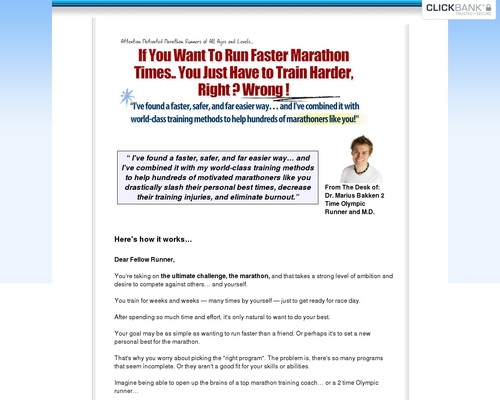 Marathon Training Plan - 100 Day Program | Olympian Marius Bakken's Marathon Schedule