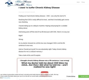 My Chronic Kidney cb | Blue Heron Health News