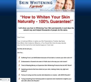 Skin Whitening Forever - Whitening Your Skin Easily, Naturally and Forever