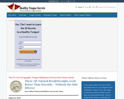Healthy Tongue Secrets Revealed - Geographic Tongue | Healthy Tongue Secrets