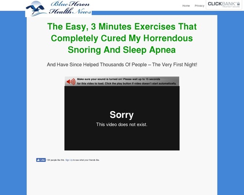 Stop Snoring Exercise Program cb vsl | Blue Heron Health News