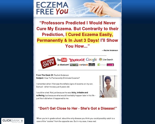 Eczema Free You - How to Treat Eczema Easily, Naturally and For Good