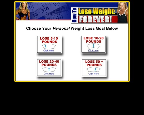 What's your weight loss goal?
